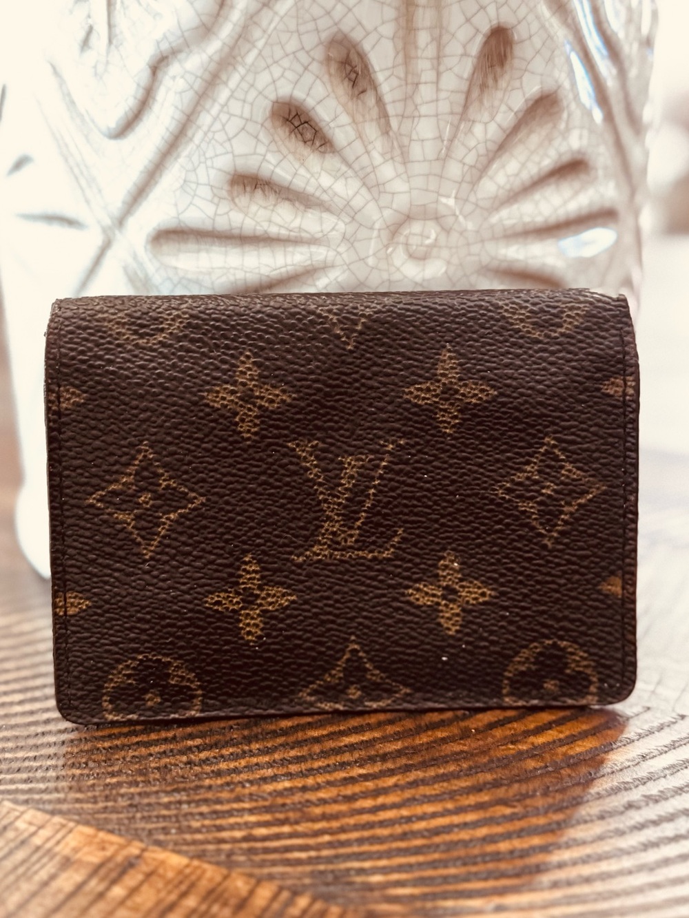 Louis Vuitton Monogram Porte 2 Cartes Vertical Pass Card Case/vintage